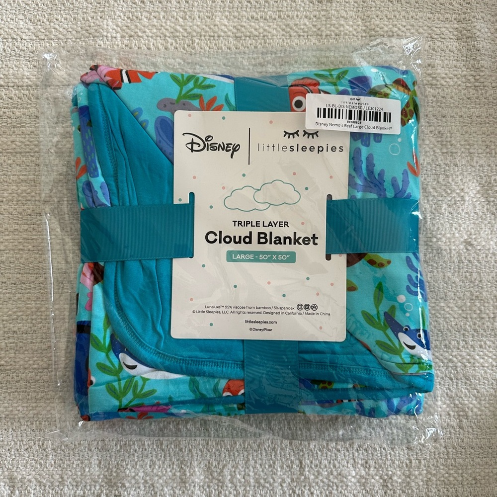 Little Sleepies NIB Nemo Cloud Blanket